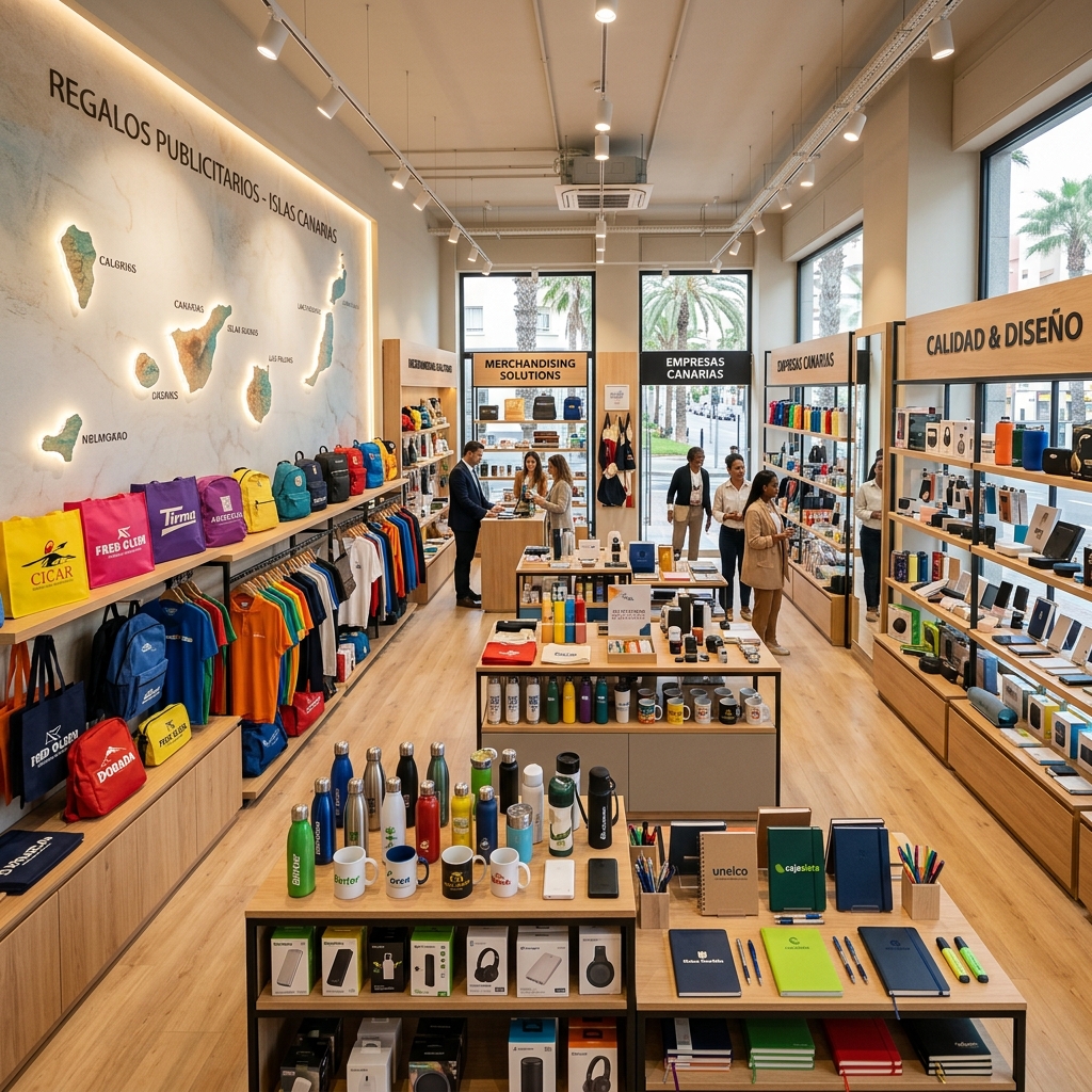 Regalos publicitarios en Canarias: Tendencias y logística interinsular 2026